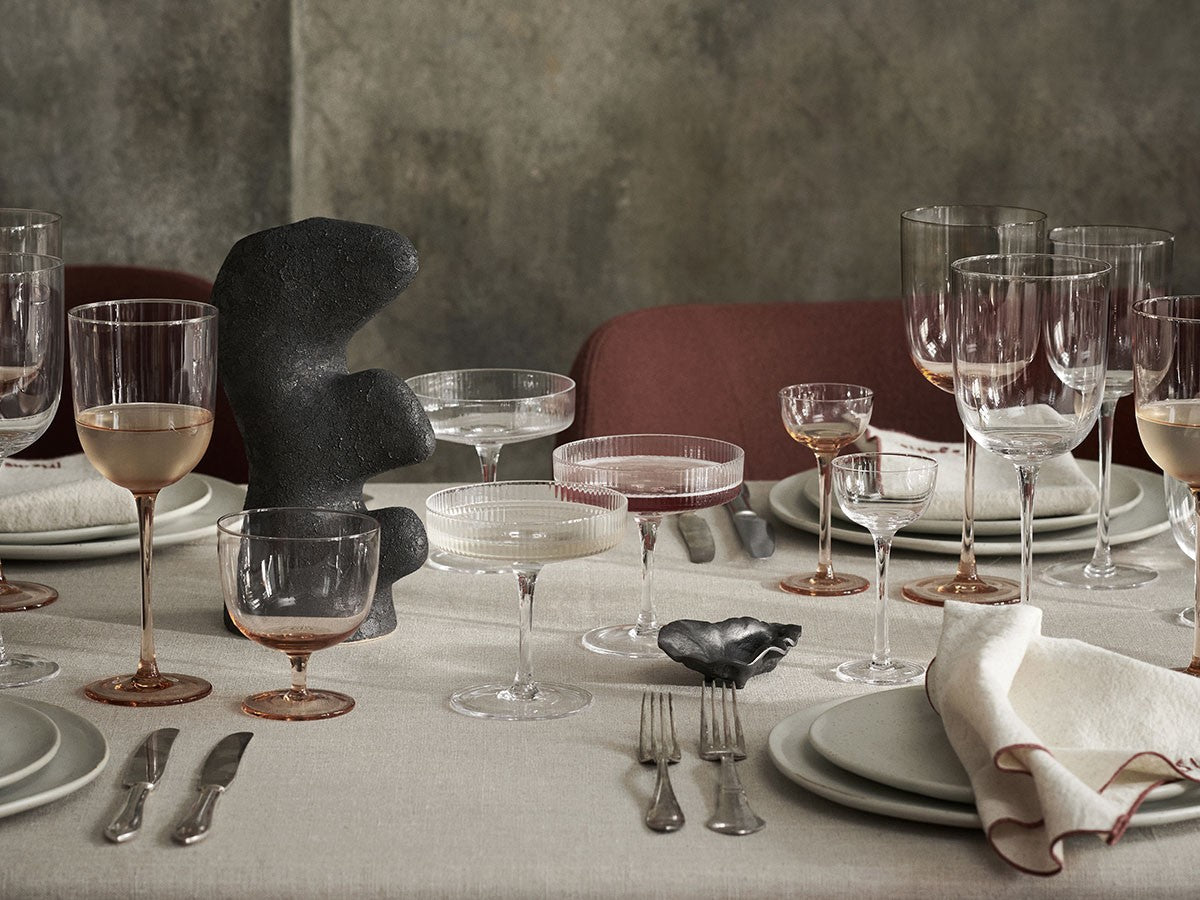 RIPPLE CHAMPAGNE SAUCERS