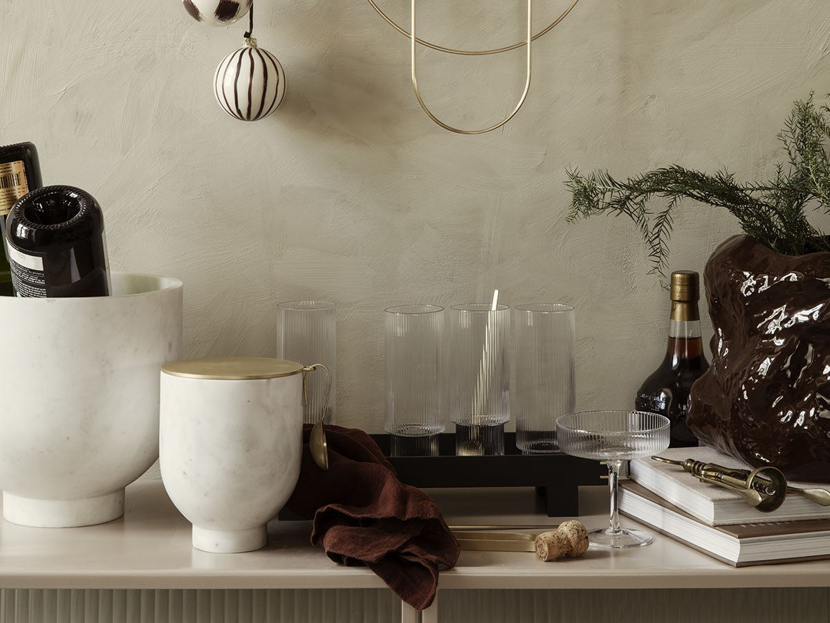 RIPPLE CHAMPAGNE SAUCERS