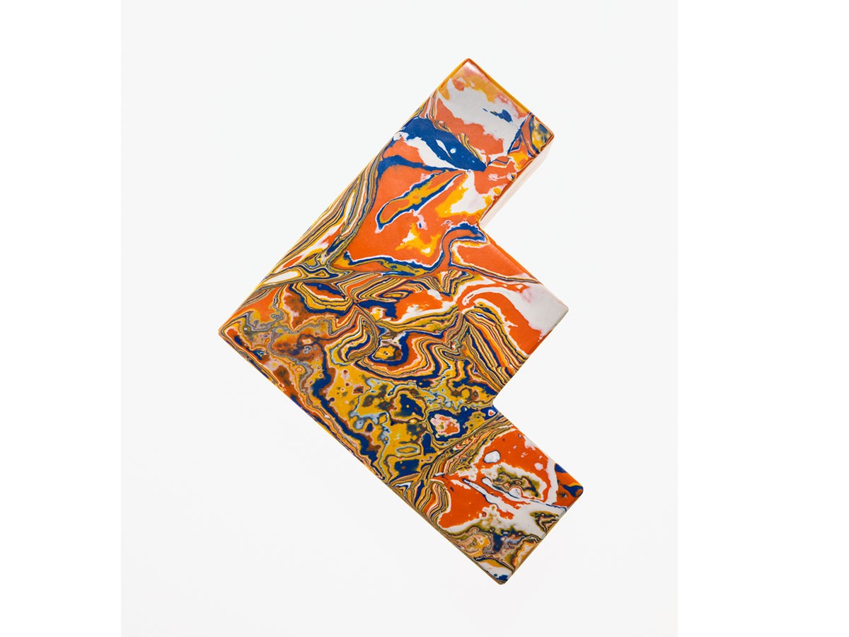 SWIRL STEPPED BOOKEND SET