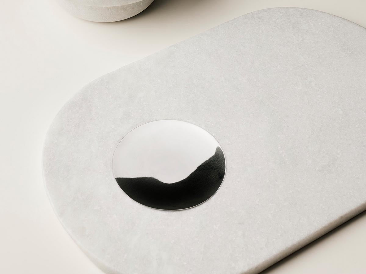 STONE CHOPPING BOARD WHITE