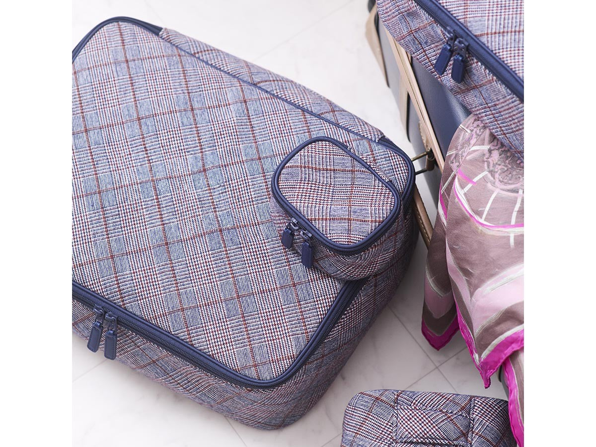 POSH PLAID POUCH SET OF 4