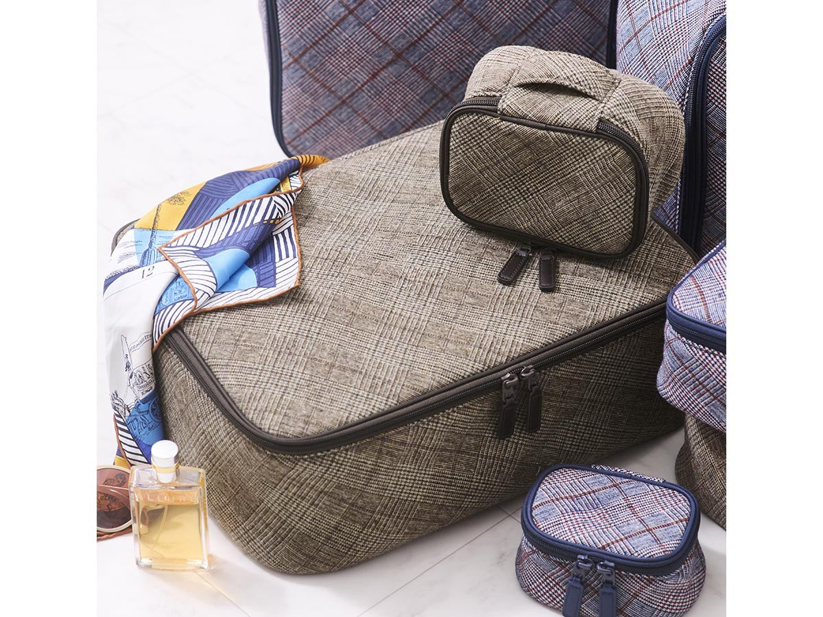 POSH PLAID POUCH SET OF 2