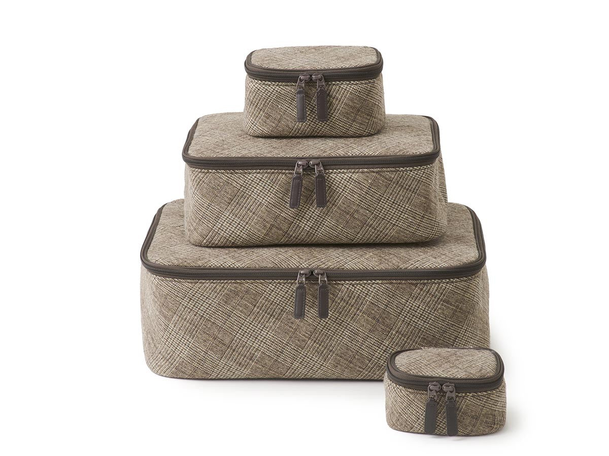 POSH PLAID POUCH SET OF 4