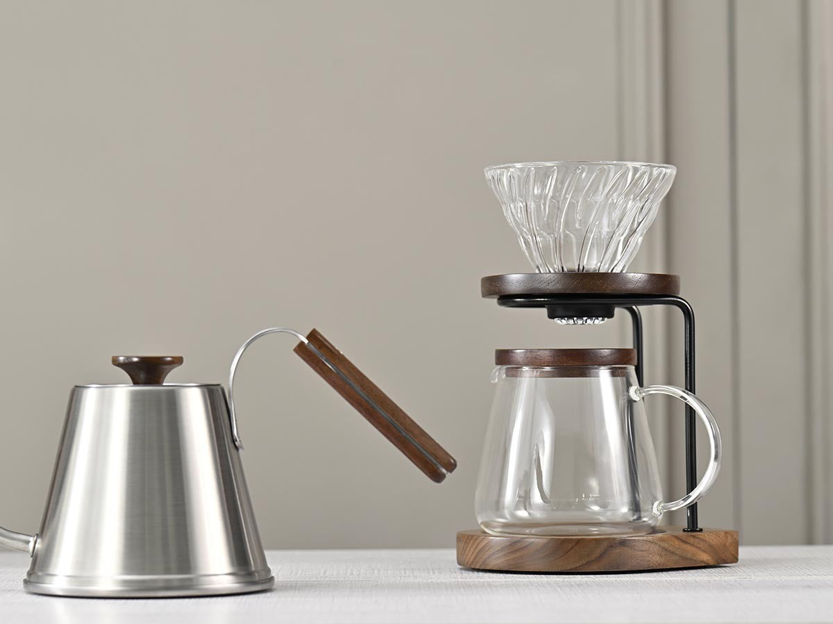 WALNUT WOOD DRIP STAND SET_15