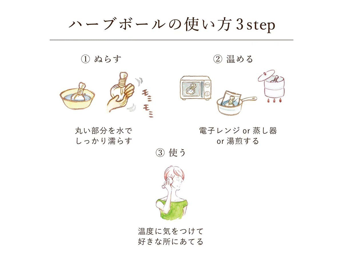 和温香 首肩用パッド & 和草ハーブボール 愛