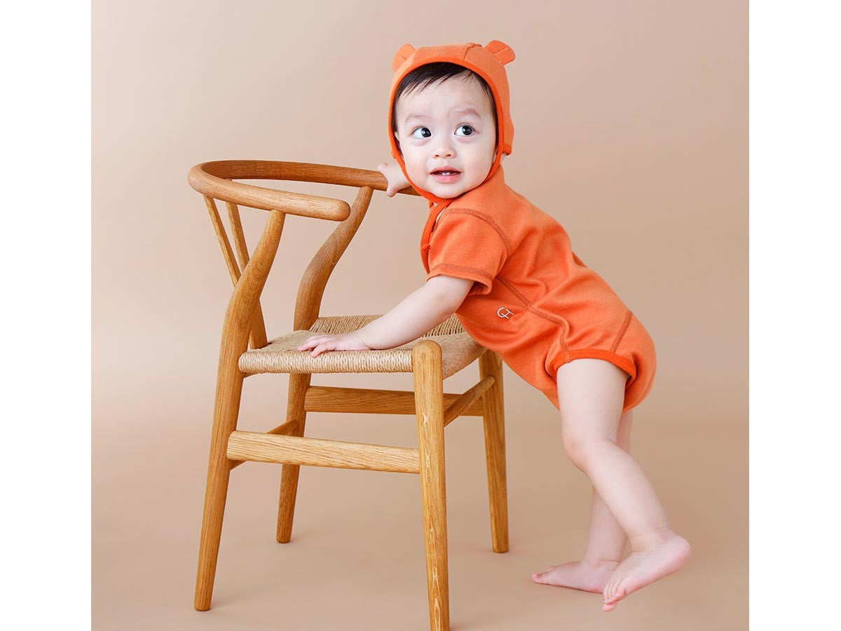 MARSHMALLOW SMOOTH BODYSUIT & BEAR EAR BONNET