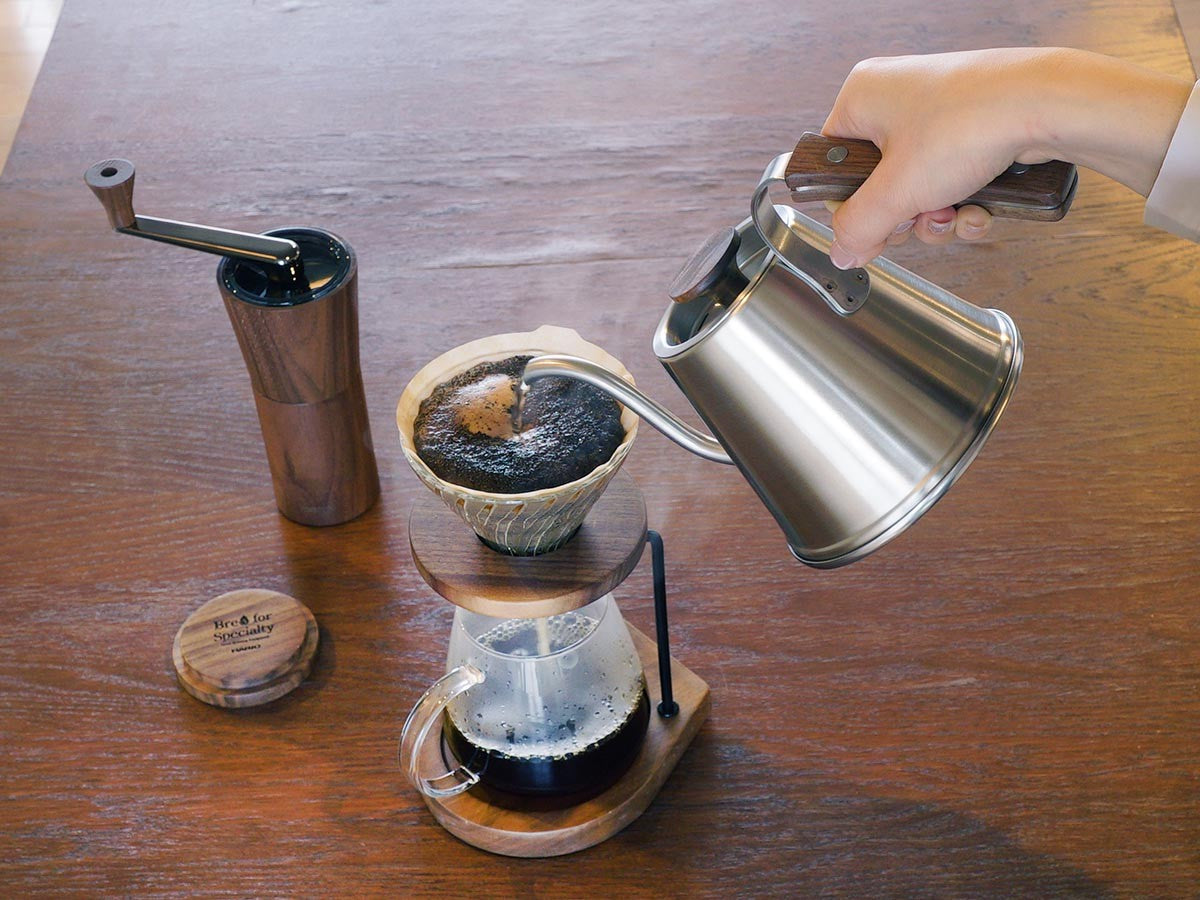 WALNUT WOOD DRIP STAND SET_13