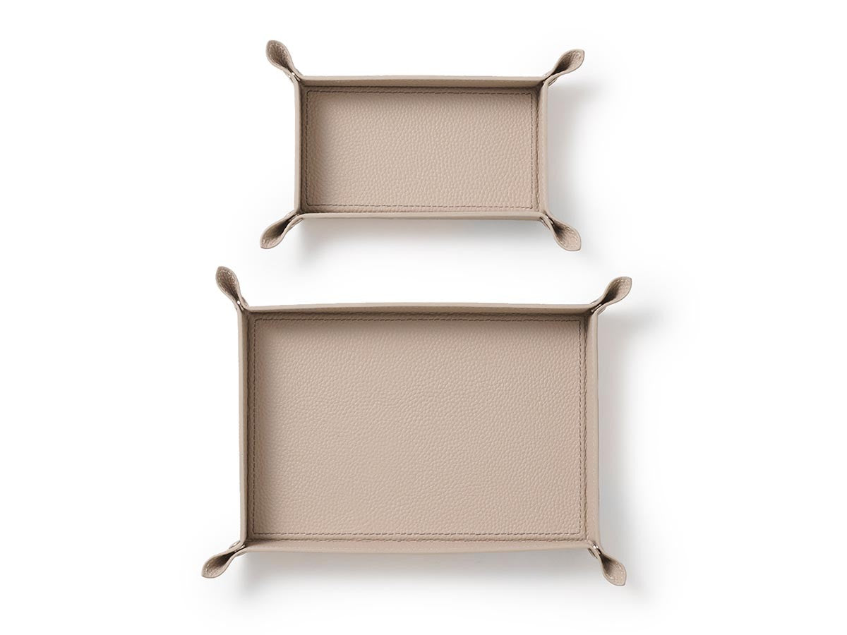LEATHER TRAY SET