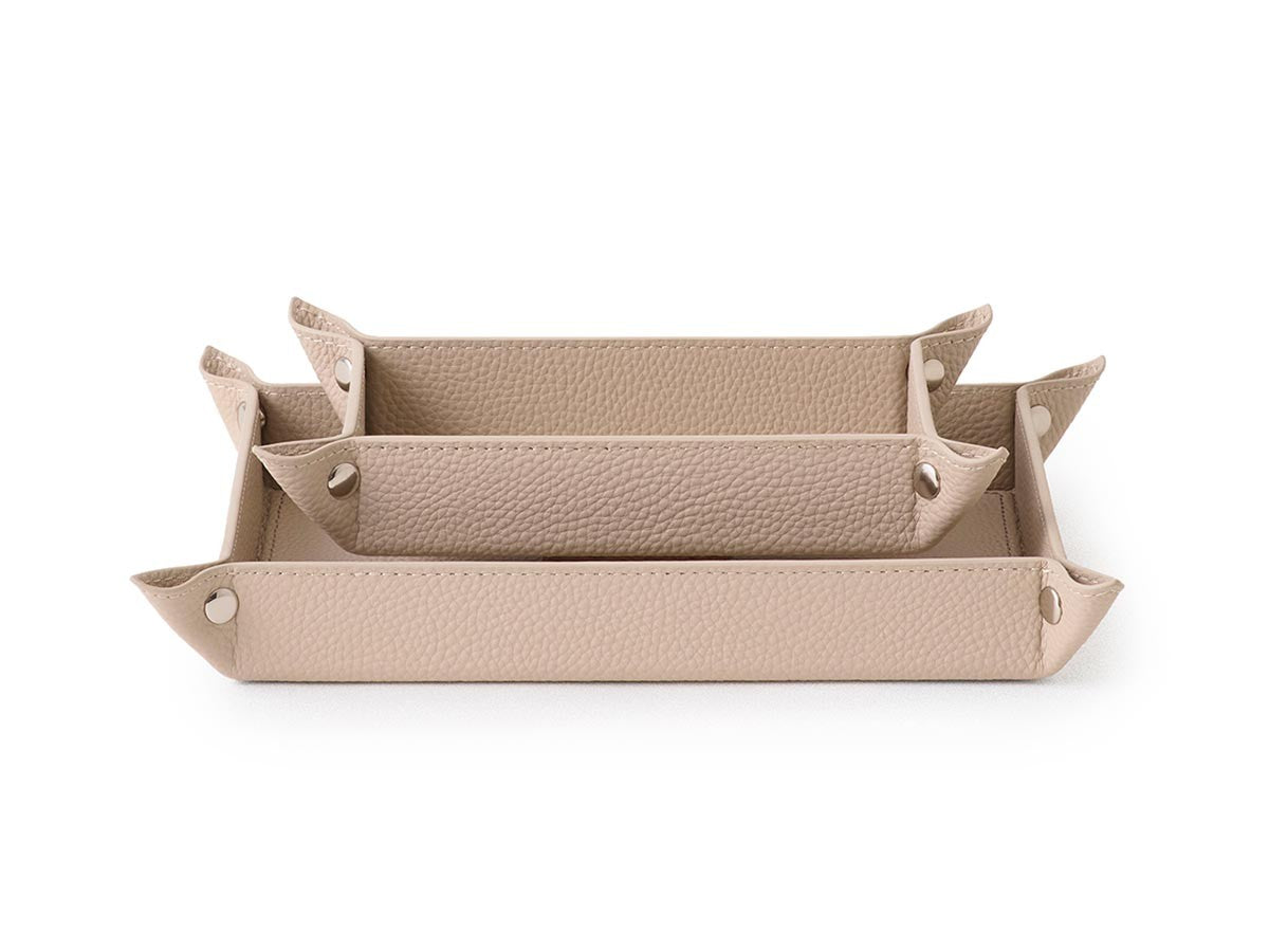 LEATHER TRAY SET